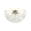 Load image into Gallery viewer, LightFixturesUSA - Luxury Bloom Dandelion Crystal Semi Flush Mount - Ceiling Light - Chrome -