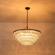Load image into Gallery viewer, LightFixturesUSA - Luxury Glam Tiered Crystal Raindrop Round Chandelier - Chandelier - Black -