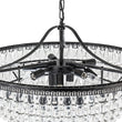 Load image into Gallery viewer, LightFixturesUSA - Luxury Glam Tiered Crystal Raindrop Round Chandelier - Chandelier - Black -
