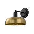Load image into Gallery viewer, LightFixturesUSA - Mid - Century 1 - Light Black Brass Metal Dome Wall Sconce - Wall Sconce - 10 in. -