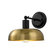 Load image into Gallery viewer, LightFixturesUSA - Mid - Century 1 - Light Black Brass Metal Dome Wall Sconce - Wall Sconce - 10 in. -