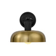 Load image into Gallery viewer, LightFixturesUSA - Mid - Century 1 - Light Black Brass Metal Dome Wall Sconce - Wall Sconce - 10 in. -