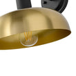 Load image into Gallery viewer, LightFixturesUSA - Mid - Century 1 - Light Black Brass Metal Dome Wall Sconce - Wall Sconce - 10 in. -