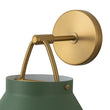 Load image into Gallery viewer, LightFixturesUSA - Mid - Century 1 - Light Hanging Jar Shade Wall Sconce - Wall Sconce - Green Metal -