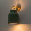 Load image into Gallery viewer, LightFixturesUSA - Mid - Century 1 - Light Hanging Jar Shade Wall Sconce - Wall Sconce - Green Metal -