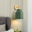 Load image into Gallery viewer, LightFixturesUSA - Mid - Century 1 - Light Hanging Jar Shade Wall Sconce - Wall Sconce - Green Metal -