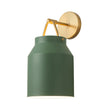 Load image into Gallery viewer, LightFixturesUSA - Mid - Century 1 - Light Hanging Jar Shade Wall Sconce - Wall Sconce - Green Metal -