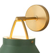 Load image into Gallery viewer, LightFixturesUSA - Mid - Century 1 - Light Hanging Jar Shade Wall Sconce - Wall Sconce - Green Metal -