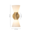 Load image into Gallery viewer, LightFixturesUSA - Mid - Century 2 - Light Up Down Opal Glass Cone Wall Sconce - Wall Sconce - Black -