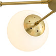 Load image into Gallery viewer, LightFixturesUSA - Mid - Century 7 - light Brass Opal Glass Globe Sputnik Chandelier - Chandelier - Brass (Pre - Order) -
