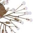 Load image into Gallery viewer, LightFixturesUSA - Mid - Century Firework Crystal Branching Semi Flush Mount - Ceiling Light - Gold -
