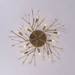 Load image into Gallery viewer, LightFixturesUSA - Mid - Century Firework Crystal Branching Semi Flush Mount - Ceiling Light - Gold -