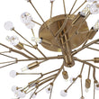Load image into Gallery viewer, LightFixturesUSA - Mid - Century Firework Crystal Branching Semi Flush Mount - Ceiling Light - Gold -