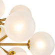 Load image into Gallery viewer, LightFixturesUSA-Mid-Century Frosted Glass Bubble Tiered Sputnik Chandelier-Chandelier-Black-