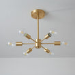 Load image into Gallery viewer, LightFixturesUSA - Mid - Century Modern 6 - Light Brass Sputnik Ceiling Light - Ceiling Light - Brass (Pre - Order) -