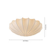 Load image into Gallery viewer, LightFixturesUSA - Mid - Century Modern White Flush Mount Light - Ceiling Light - 19 in. (3 - Lt) -