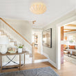 Load image into Gallery viewer, LightFixturesUSA - Mid - Century Modern White Flush Mount Light - Ceiling Light - 19 in. (3 - Lt) -