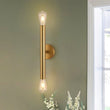Load image into Gallery viewer, LightFixturesUSA - Minimalist 2 - Light Linear Tube Vanity Wall Sconce - Wall Sconce - Brass -