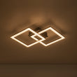 Load image into Gallery viewer, LightFixturesUSA - Minimalist 2 - light Square Dimmable LED Semi Flush Mount - Ceiling Light - Black -