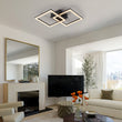 Load image into Gallery viewer, LightFixturesUSA - Minimalist 2 - light Square Dimmable LED Semi Flush Mount - Ceiling Light - Black -