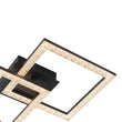Load image into Gallery viewer, LightFixturesUSA - Minimalist 2 - light Square Dimmable LED Semi Flush Mount - Ceiling Light - Black -
