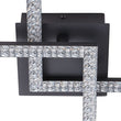 Load image into Gallery viewer, LightFixturesUSA - Minimalist 2 - light Square Dimmable LED Semi Flush Mount - Ceiling Light - Black -