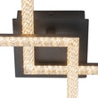Load image into Gallery viewer, LightFixturesUSA - Minimalist 2 - light Square Dimmable LED Semi Flush Mount - Ceiling Light - Black -