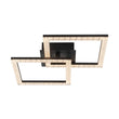 Load image into Gallery viewer, LightFixturesUSA - Minimalist 2 - light Square Dimmable LED Semi Flush Mount - Ceiling Light - Black -