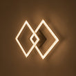 Load image into Gallery viewer, LightFixturesUSA - Minimalist 2 - light Square Dimmable LED Semi Flush Mount - Ceiling Light - Black -