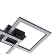 Load image into Gallery viewer, LightFixturesUSA - Minimalist 2 - light Square Dimmable LED Semi Flush Mount - Ceiling Light - Black -