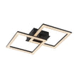 Load image into Gallery viewer, LightFixturesUSA - Minimalist 2 - light Square Dimmable LED Semi Flush Mount - Ceiling Light - Black -