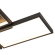 Load image into Gallery viewer, LightFixturesUSA - Minimalist 4 - light Rectangular Dimmable LED Semi Flush Mount - Ceiling Light - Black -