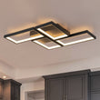 Load image into Gallery viewer, LightFixturesUSA - Minimalist 4 - light Rectangular Dimmable LED Semi Flush Mount - Ceiling Light - Black -