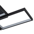 Load image into Gallery viewer, LightFixturesUSA - Minimalist 4 - light Rectangular Dimmable LED Semi Flush Mount - Ceiling Light - Black -