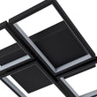 Load image into Gallery viewer, LightFixturesUSA - Minimalist 4 - light Rectangular Dimmable LED Semi Flush Mount - Ceiling Light - Black -