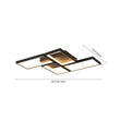 Load image into Gallery viewer, LightFixturesUSA - Minimalist 4 - light Rectangular Dimmable LED Semi Flush Mount - Ceiling Light - Black -