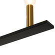 Load image into Gallery viewer, LightFixturesUSA - Minimalist Black Brass Candle Style Linear Island Chandelier - Chandelier - 43.3 in -