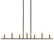 Load image into Gallery viewer, LightFixturesUSA - Minimalist Black Brass Candle Style Linear Island Chandelier - Chandelier - 43.3 in -