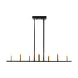 Load image into Gallery viewer, LightFixturesUSA - Minimalist Black Brass Candle Style Linear Island Chandelier - Chandelier - 43.3 in -