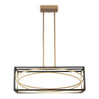 Load image into Gallery viewer, LightFixturesUSA - Minimalist Dimmable LED Black Gold Square Kitchen Pendant - Pendant Light - 28.5 in -