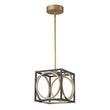 Load image into Gallery viewer, LightFixturesUSA - Minimalist Dimmable LED Black Gold Square Kitchen Pendant - Pendant Light - 28.5 in -