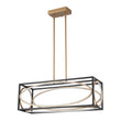 Load image into Gallery viewer, LightFixturesUSA - Minimalist Dimmable LED Black Gold Square Kitchen Pendant - Pendant Light - 28.5 in -