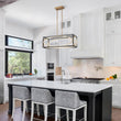 Load image into Gallery viewer, LightFixturesUSA - Minimalist Dimmable LED Black Gold Square Kitchen Pendant - Pendant Light - 9.6 in -