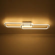 Load image into Gallery viewer, LightFixturesUSA - Minimalist Linear Rectangular Ring Dimmable LED Ceiling Light - Ceiling Light - Nickel -