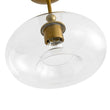 Load image into Gallery viewer, LightFixturesUSA - Modern 1 - Light Round Donut Glass Semi Flush Mount - Ceiling Light - Brass -
