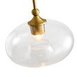 Load image into Gallery viewer, LightFixturesUSA - Modern 1 - Light Round Donut Glass Semi Flush Mount - Ceiling Light - Brass -