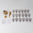 Load image into Gallery viewer, LightFixturesUSA - Modern 18 - Light Cluster Gray Glass Bubble Chandelier - Chandelier - Gray -