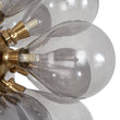 Load image into Gallery viewer, LightFixturesUSA - Modern 18 - Light Cluster Gray Glass Bubble Chandelier - Chandelier - Gray -