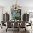 Load image into Gallery viewer, LightFixturesUSA - Modern 18 - Light Cluster Gray Glass Bubble Chandelier - Chandelier - Gray -