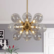 Load image into Gallery viewer, LightFixturesUSA - Modern 18 - Light Cluster Gray Glass Bubble Chandelier - Chandelier - Gray -